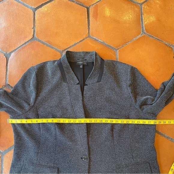 Lane Bryant The Bryant Blazer Super Stretch Womens Plus Sz 28 Black White - Picture 8 of 8